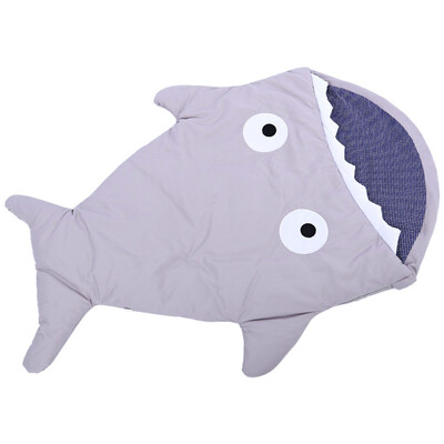

Cute Cartoon Shark Babies Sleep Bag Thick Winter Infant Blanket Warm Swaddle