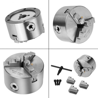 

Greensen 4inch 3-Jaw Self-Centering Metal Lathe Chuck With Extra Jaws Turning Machine Accessories