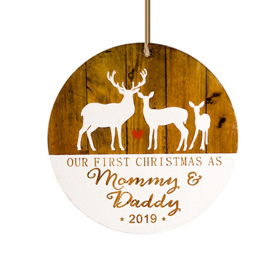 

Tailored Home Decor Gifts Wooden Pendant Christmas Tree Ornament Party Hanging Decor
