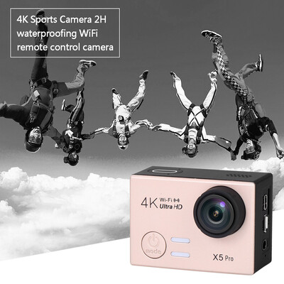 

〖Follure〗X5 Pro 4K Sports Camera 2H WiFi remote control camera With Remote-control