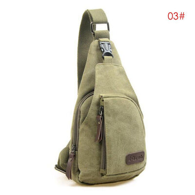 

2018 New Style Fashion Zipper Men Vintage Canvas Satchel Shoulder Sling C Bag