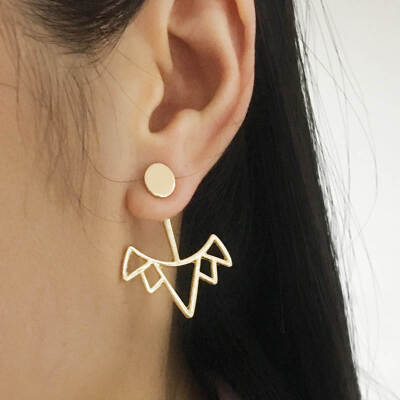 

New Stud earrings For Women Punk Earrings gold-color simple design weddings party earrings Jewelry