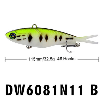 

VISSEN 1pcs 11cm Silicone Lifelike Fishing Lure Lesds Y-tail Soft Fish Wobblers Pike Fish Lures Minor Bait