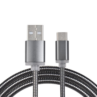 

33Ft Android USB-C Type-C Metal Spring Charging Cable Sync Data Line Cord for Xiaomi 6 OnePlus 5T