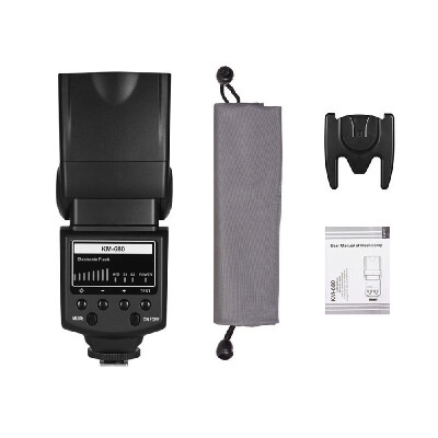 

Professional On-camera Flash Light Speedlite Speedlight with Adjustable Brightness LED Fill Light Hot Shoe Mount Light Stand for C