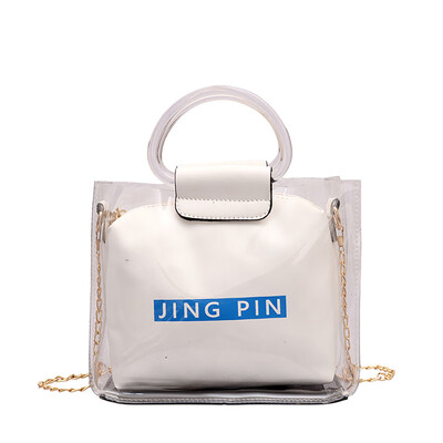 

2019 Design Women Transparent Bag Clear PVC Jelly Messenger Bags Female Casual Crossbody Shoulder Bags