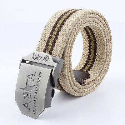 

Trend Canvas Men belt fashion Alloy Automatic buckle Men&Women belt casual sport Canvas weaving Men cowboy pants belt