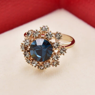 

Vintage flower opening fashion index finger ring accessory