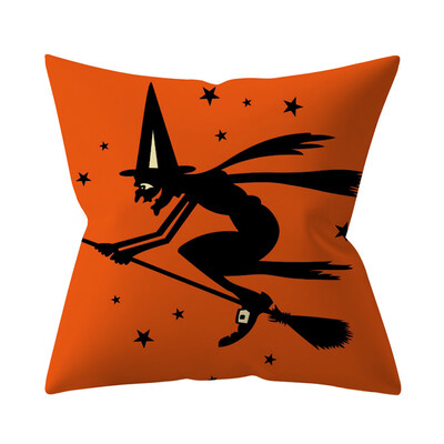 

Happy Halloween Square Pillow Cases Car Sofa Cushion Cover Home Decor