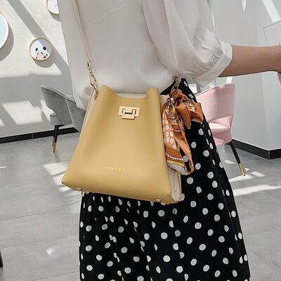 

Net red small bag female bag 2019 new summer small fresh silk scarf bucket bag wild ins fashion crossbody bag