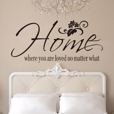 

Home Flower Quote Removable Wall Sticker Home Decor Decals Art Vinyl Mural