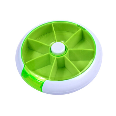 

〖Follure〗7-Day Round Medicine Pill Vitamin Box Case Storage Dispenser Organizer Holder