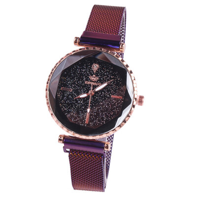 

Titanium watch female vibrato with the same paragraph Milan buckle net with lazy magnet stone watch
