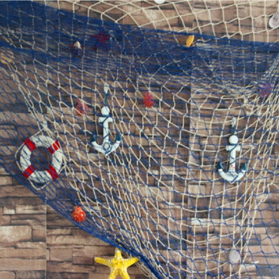 

Special offer Mediterranean style decorative fishing net hemp rope antique photography props shell fishing net wholesale 12 meter