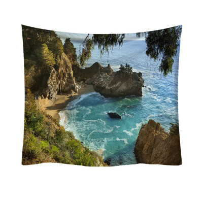 

Toponeto Fashion Tapestry Ocean Pattern Fresh Style Decorative Tapestry Home Decor