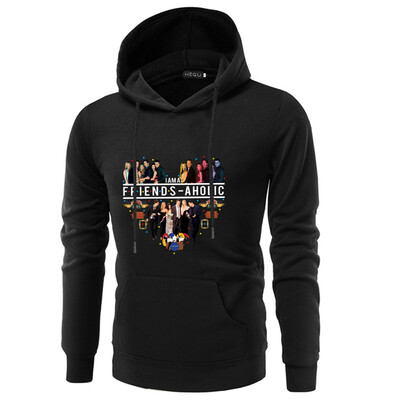 

New Friends Tv Show Hoodie Men Casual Long Sleeve Printed Hooded Sweatshirt Friends Pullover Tops