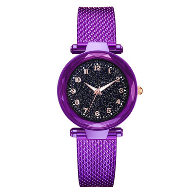

Korean version of the trend of womens watch digital scale starry watch dial