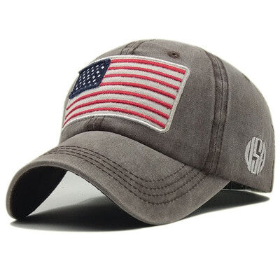 

Baseball Cap Mens Tactical Army Cotton Military Dad Hat USA American Flag Mesh