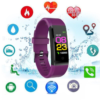 

115PLUS Color Smart Band Bracelet Sport Fitness Tracker 096in TFT Display Heart Rate Sleep Monitor Call Reminder Pedometer Wristb