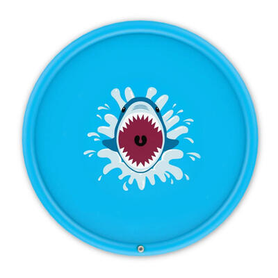 

Summer PVC Eco-friendly Shark Pattern Kids Sprinkle&Splash Play Mat