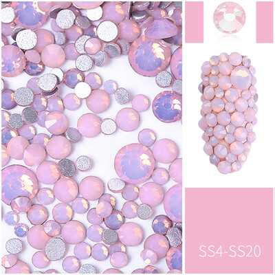 

Toponeto Nail Art Rhinestones 3D Mix Glitters Colorful Acrylic Manicure DIY Tips Stickers