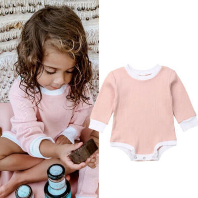 

UK Autumn Infant Baby Girl Clothes Long Sleeve Romper Jumpsuit One-Pieces Outfit