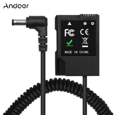 

Andoer BMW-BLF19 Dummy Battery Pack DC Coupler Connector Spring Cable Battery Replacement for Panasonic DMC-GH3 DMC-GH4 DMC-GH5 DM