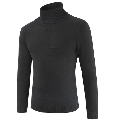 

Mens Long Sleeve High Neck Sweater Jumper Sweatshirt Plain Top Jumper Knitwear