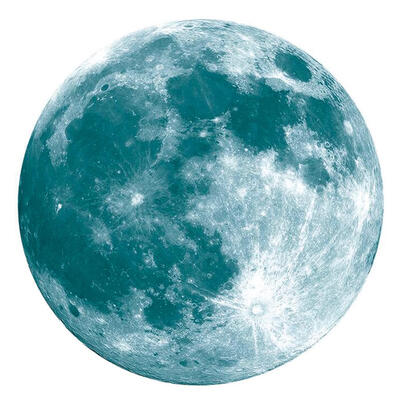 

40cm Super Moon Glitter Wall Sticker Waterproof Luminous Sticker Room Decor