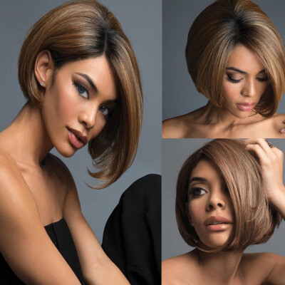 

〖Follure〗Brazilian Virgin Charming Wig Hair Full Short Bob Wigs For Fashion Black Women