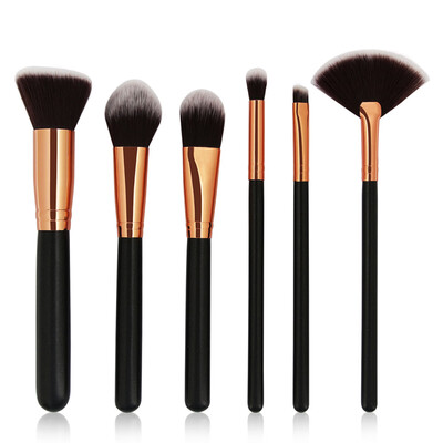 

Toponeto 6PCS1Set Cosmetic Makeup Brush Brushes Set Foundation Powder Eyeshadow BK