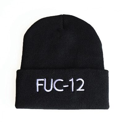 

redCherry Singer Billie Eilish Embroidery Skull Beanie Hat Hip Hop Knitted Warm Winter Hat