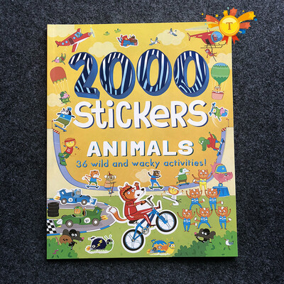

2000 stickers English activity book for children animal princess farm Halloween stickers for boys&girls gifts toy