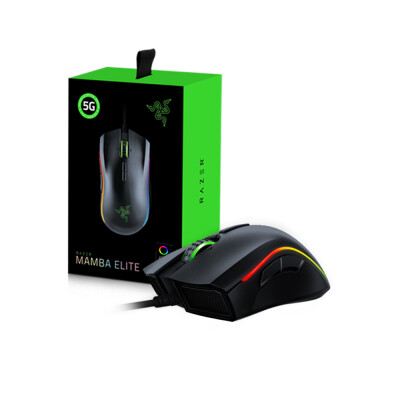 

Razer Mamba Elite Wired Gaming Mouse Chroma Lighting 16000 DPI 5G Optical Sensor 9 Programmable Buttons Ergonomic Design