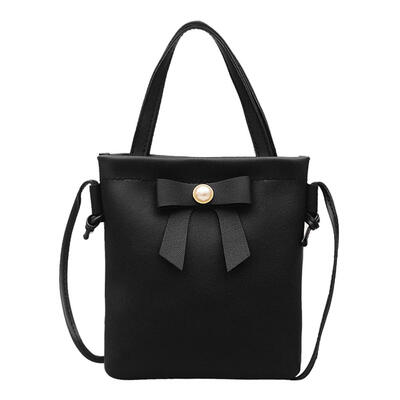 

Simple Women Bowknot Crossbody Shoulder Bag Messenger PU Leather Handbags