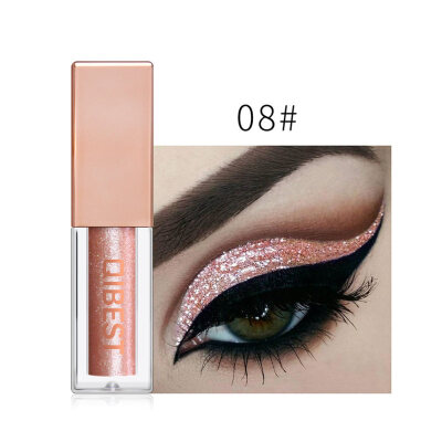 

Glitter Pearly Metallic Liquid Eyeshadow High Gloss Long Lasting Eye Makeup