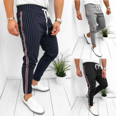 

Men Sports Pants Long Trousers Tracksuit Fitness Workout Joggers Gym Sweatpants