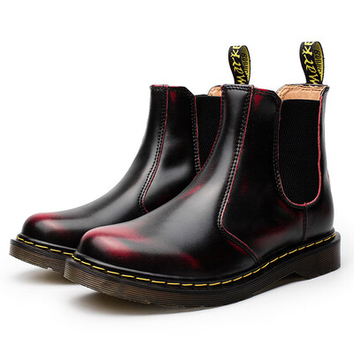 

Chelsea boots mens couple Martin boots mens leather short boots men&women casual leather boots England Martin boots shoes