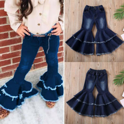 

Toddler Baby Kid Children Girl Clothes Jeans Pants Trousers Bottoms 234567 years