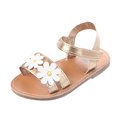 

Girls Kids Casual Summer Beach Sandals Infant Floral Soft Soled Anti-Slip Shoes
