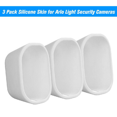 

3 Pack Silicone Skin for Arlo Light Security Cameras Weatherproof UV-resistant Case Black