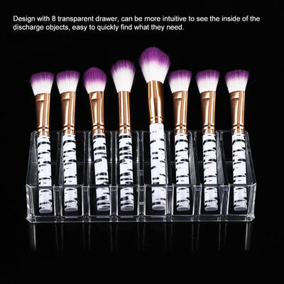 

Greensen Transparent Acrylic Makeup Tool Brush Lipstick Holder Desktop Box Storage Case Organizer