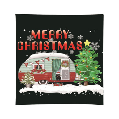 

Siaonvr Blanket Tapestry Christmas Blanket Flannel Fabric Sofa Bed Blanket 150x150cm