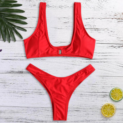 

Saidsome Women Print Push-Up Padded Bra Beach Bikini Set Swimsuit Beachwear Swimwear