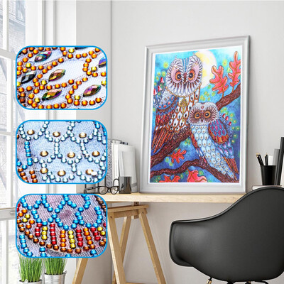 

Toponeto Special Shaped Diamond Painting DIY 5D Partial Drill Cross Stitch Kits Crystal