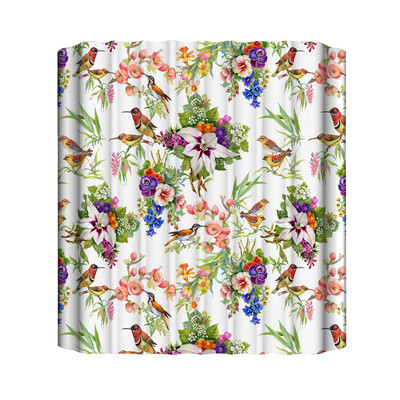 

Toponeto New Waterproof Shower Curtain with 12 Hooks 3D Printed Bathroom Polyester