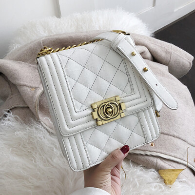

Bag women 2019 new Korean version of small fragrance wind bag mobile phone bag vertical diamond chain shoulder diagonal bag