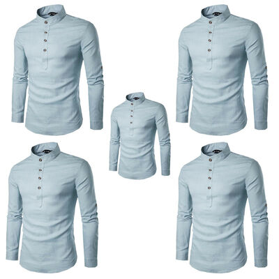 

Mens Slim Fit V Neck Long Sleeve Muscle Tee Shirts Casual T-shirt Tops Blouse