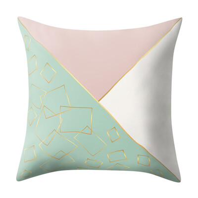 

〖Follure〗Geometric Marble Texture Throw Pillow Case Cushion Cover Sofa Home Decor