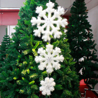 

Tailored Pack of 3 White Foam Fantasies Snowflake Christmas Tree Ornaments Home Decor